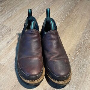 Georgia Giant Men's Brown Leather Romeo Work Boots Size‎ 11.5W GR262 EUC